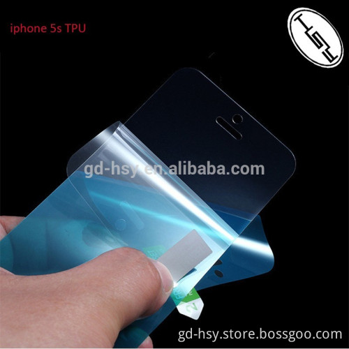 HUYSHE cell phone use screen guard for iphone 5 TPU screen protector 9h tempered glass